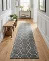 Trellis Mosaic Collection Area Rug - Arborville (Light Gray) Runner Light Gray  lifestyle 60