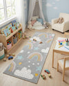 Wonder Tykes Collection Area Rug -  Pixel Runner Gray  lifestyle 71