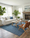 Seaside Serenity Collection Area Rug - Veranda (Blue) Rectangle Blue  lifestyle 8