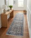 Bazaar Chic Collection Area Rug -  Asilah Runner Gray and Blue  lifestyle 50