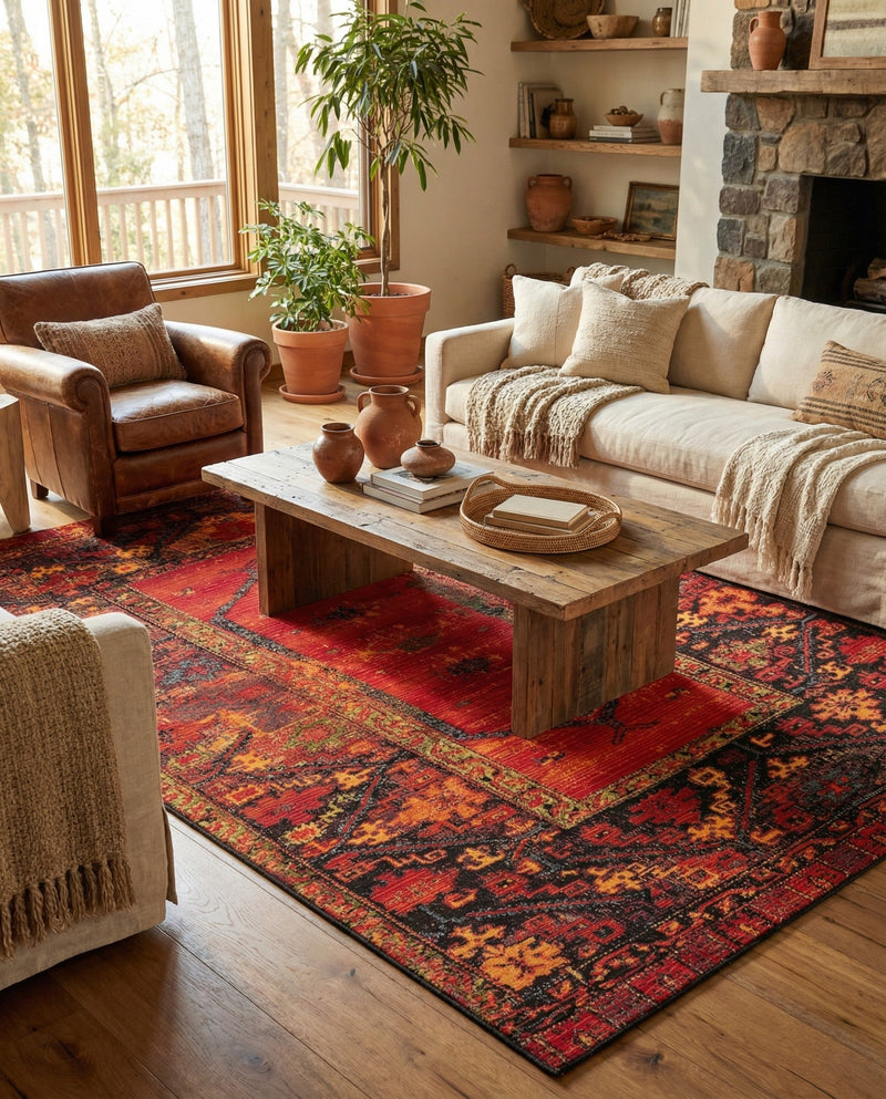 Safari Escape Rugs Collection Area Rug - Serengeti Rectangle Multi  lifestyle 26