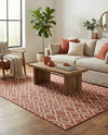 Urban Oasis Rugs Collection Area Rug -  Boulevard (Rust Red) Rectangle Rust Red  lifestyle 13
