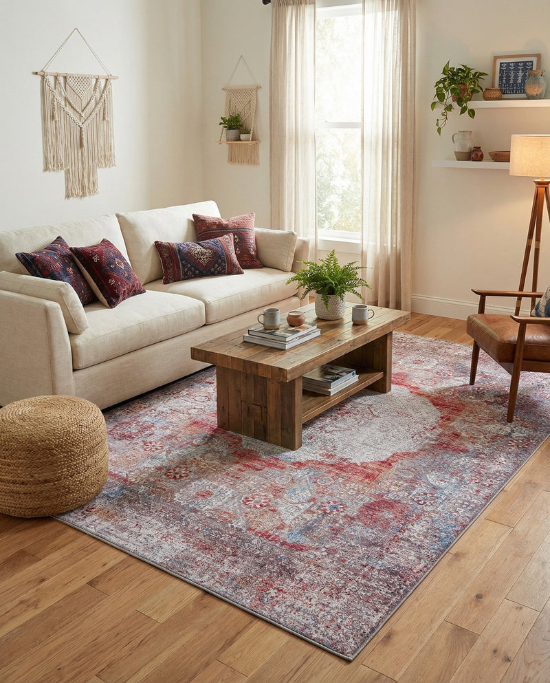 Laguna Sands Collection Area Rug - Catalina Rectangle Multi  lifestyle 28