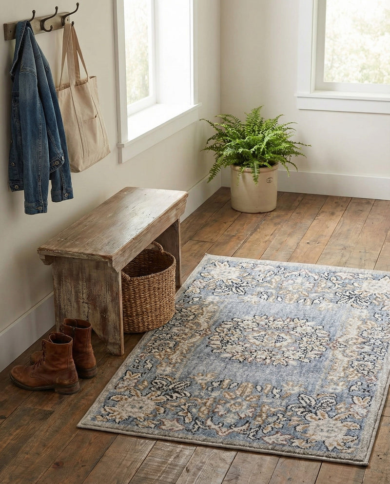 Heritage Harbor Collection Area Rug -  Seabreeze Rectangle Harbor Blue  lifestyle 30