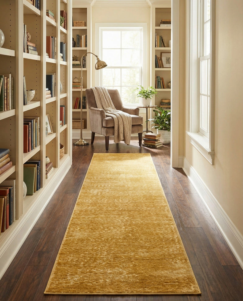 Bloomsbury Elegance Collection Area Rug -  Kensington (Yellow) Runner Yellow  lifestyle 47