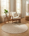 Urban Oasis Rugs Collection Area Rug -  Rooftop (Beige) Round Beige  lifestyle 47