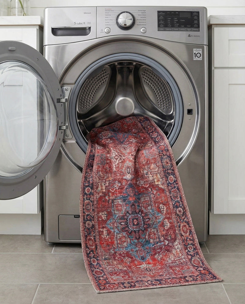 Zahara Oasis Collection Area Rug -  Essaouira Runner Rust Red  lifestyle 59