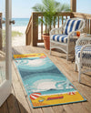Seaside Haven Rugs Collection Area Rug -  Dockside Runner Multi  lifestyle 53