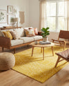 Marrakesh Lattice Collection Area Rug - Casablanca (Yellow) Rectangle Yellow  lifestyle 4