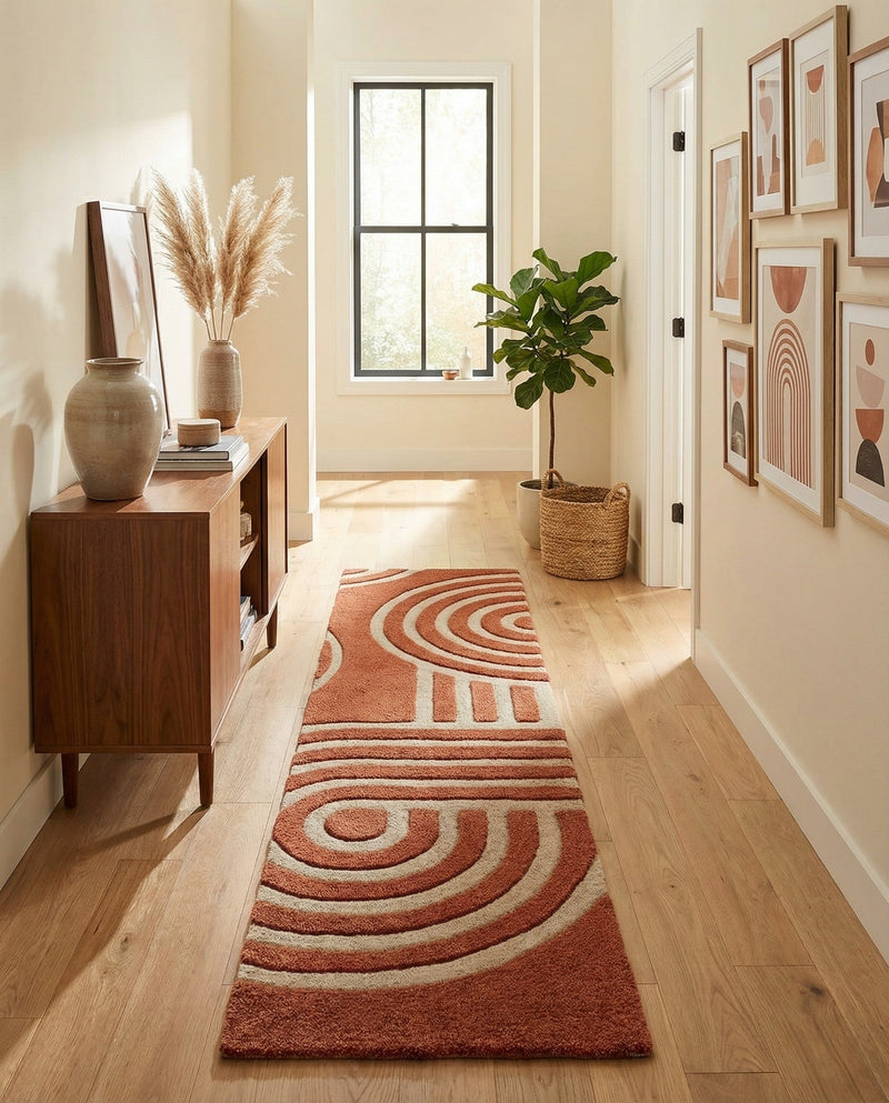 Briarwood Looms Collection Area Rug -  Multiton Runner Orange  lifestyle 6