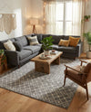 Mediterranean Lattice Collection Area Rug - Santorini (Gray) Rectangle Gray  lifestyle 5