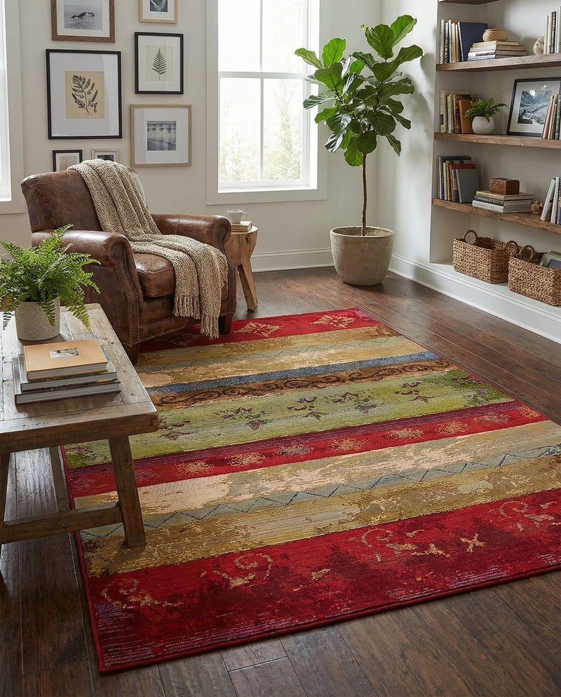 Urban Terrace Collection Area Rug -  Rooftop Rectangle Multi  lifestyle 26