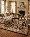 Versailles Elegance Collection Area Rug -  Montreuil Rectangle Brown  lifestyle 13