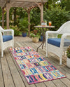 Urban Terrace Collection Area Rug -  Boardwalk Runner Multi  lifestyle 71