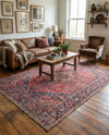 Heritage Elegance Collection Area Rug -  Alhambra Rectangle Red  lifestyle 14