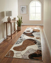Urban Terrace Collection Area Rug -  Garden Runner Brown and White  lifestyle 42
