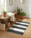 Tassel Trail Collection Area Rug - Pathway (Navy Blue) Rectangle Navy Blue  lifestyle 20