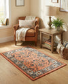 Casablanca Tapestry Collection Area Rug -  Marrakech (Salmon) Rectangle Salmon  lifestyle 6