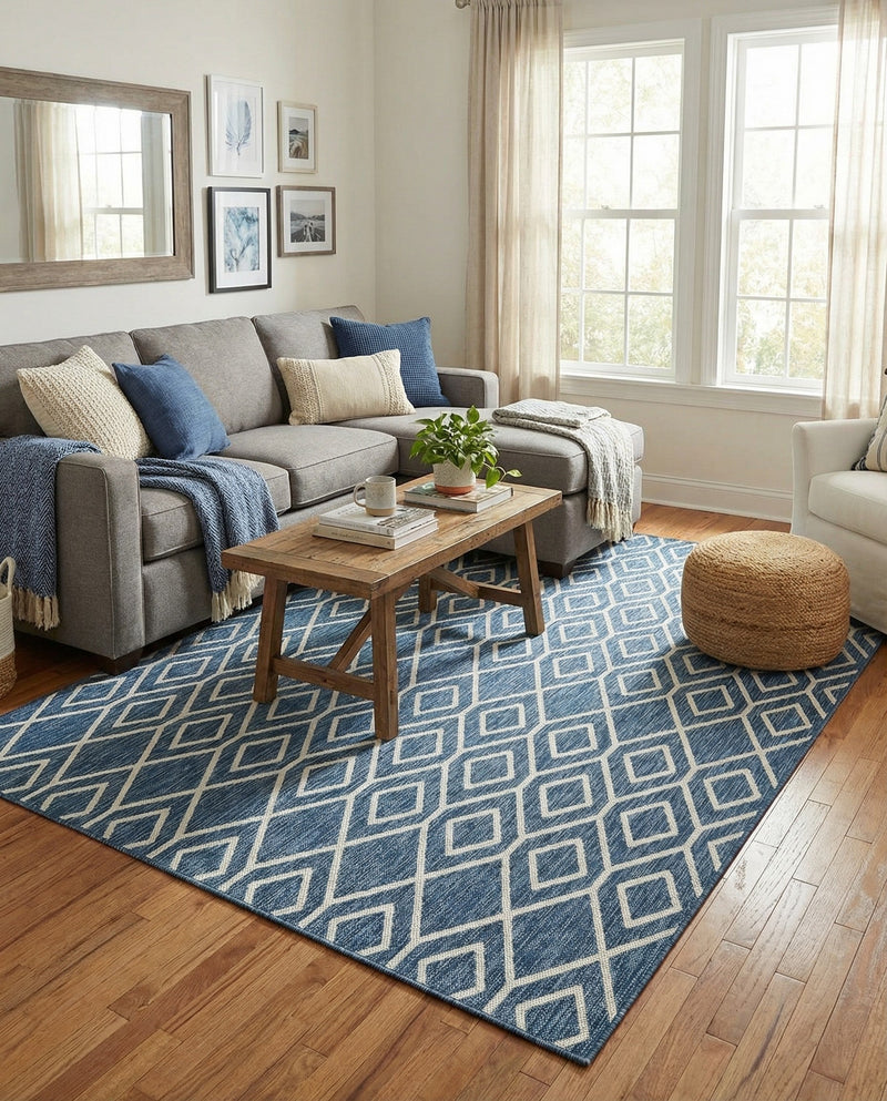 Urban Oasis Rugs Collection Area Rug -  Boulevard (Blue) Rectangle Blue  lifestyle 17