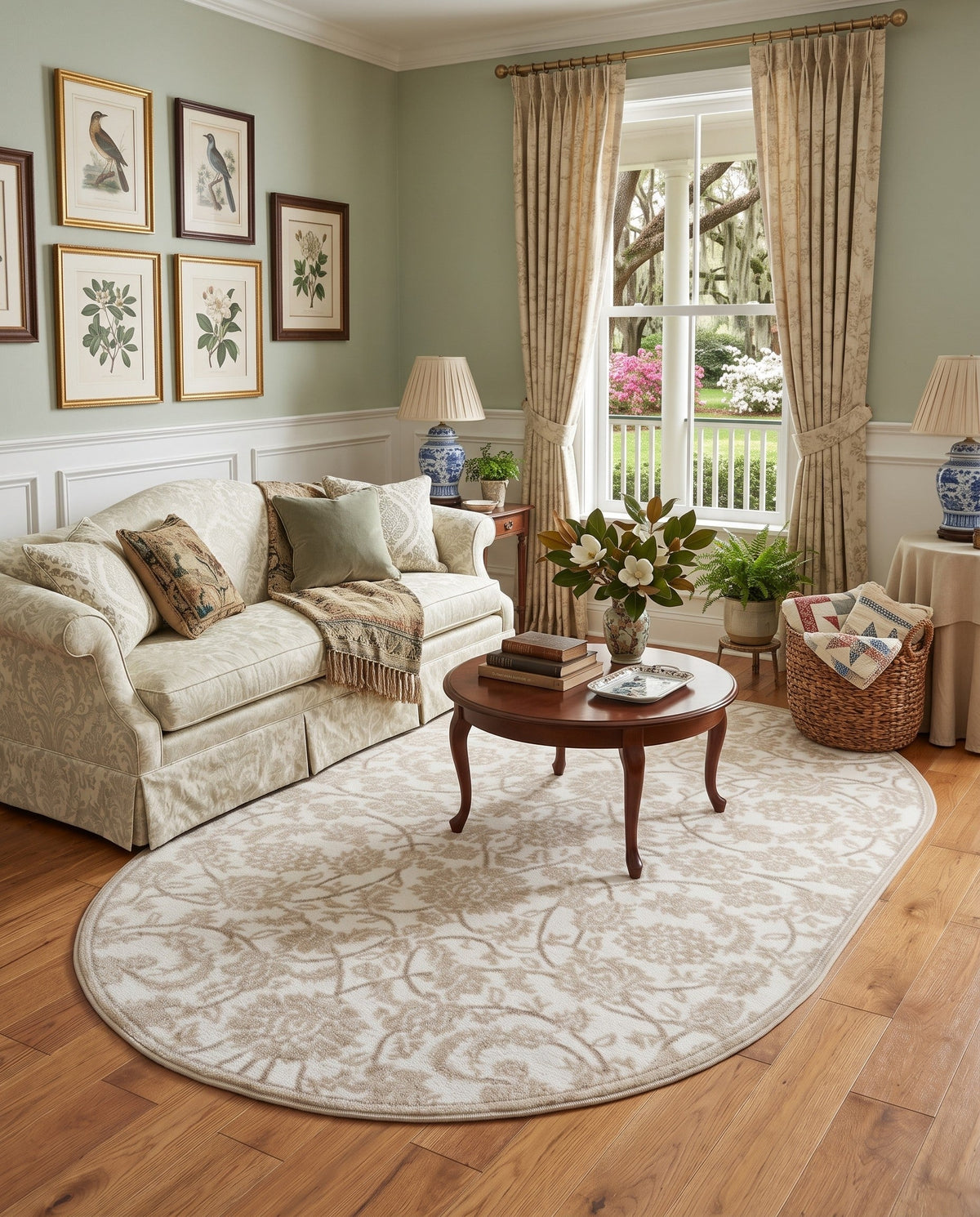 Andes Summit Collection Area Rug -  Chimborazo Oval Snow White  lifestyle 148