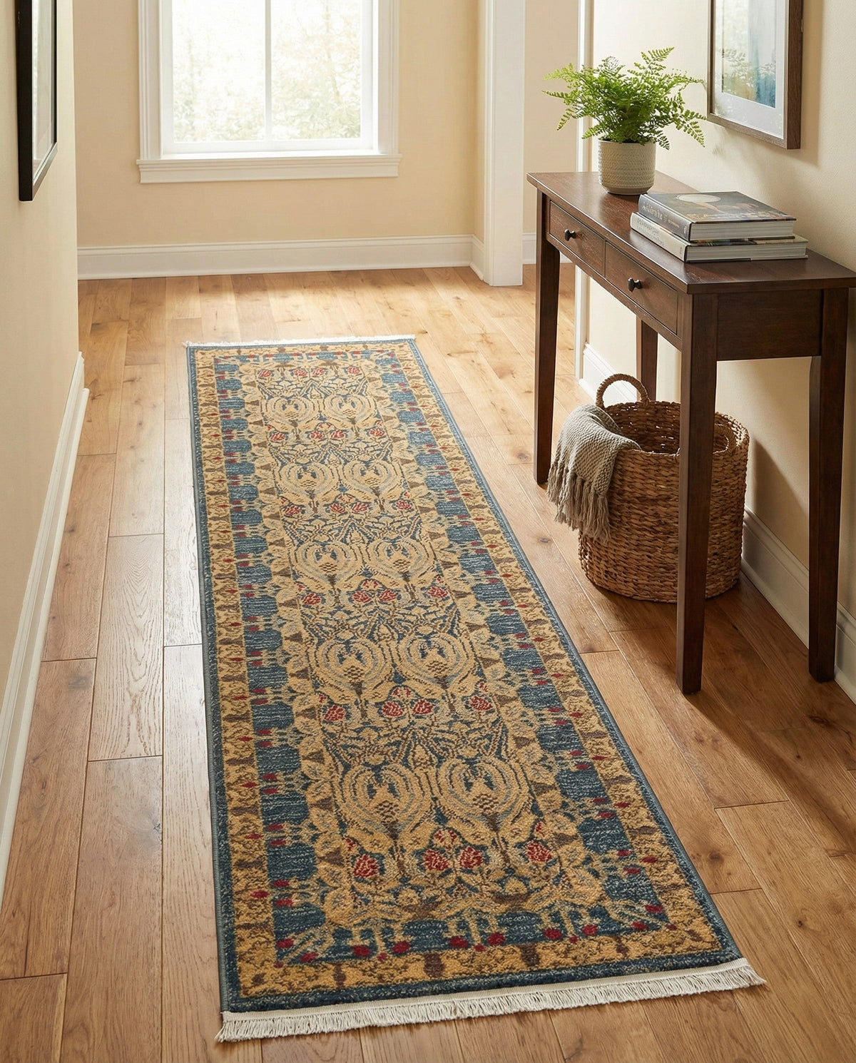Chelsea Elegance Collection Area Rug -  Brompton (Navy Blue) Runner Navy Blue  lifestyle 114