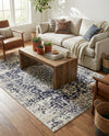 Georgetown Rugs Collection Area Rug - Dupont (Blue) Rectangle Blue  lifestyle 11