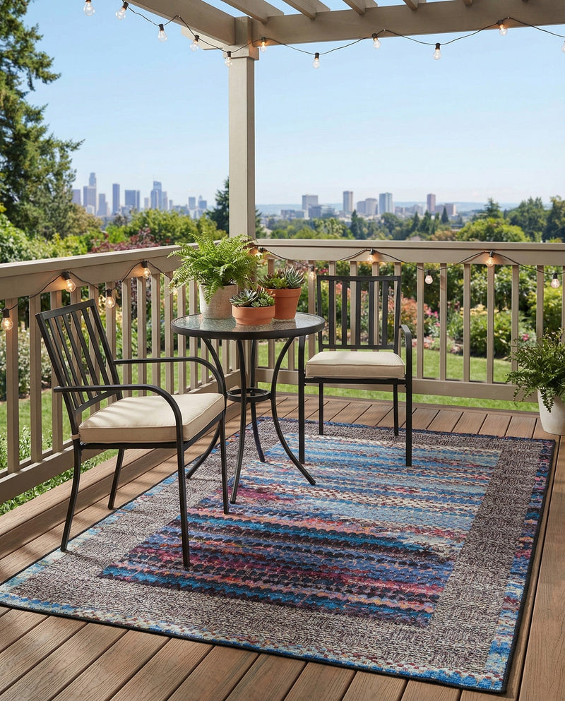 Urban Terrace Collection Area Rug -  Oasis Rectangle Multi  lifestyle 15
