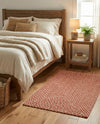 Highland Woven Jute Collection Area Rug - Glenmore (Rust Red) Rectangle Rust Red  lifestyle 3