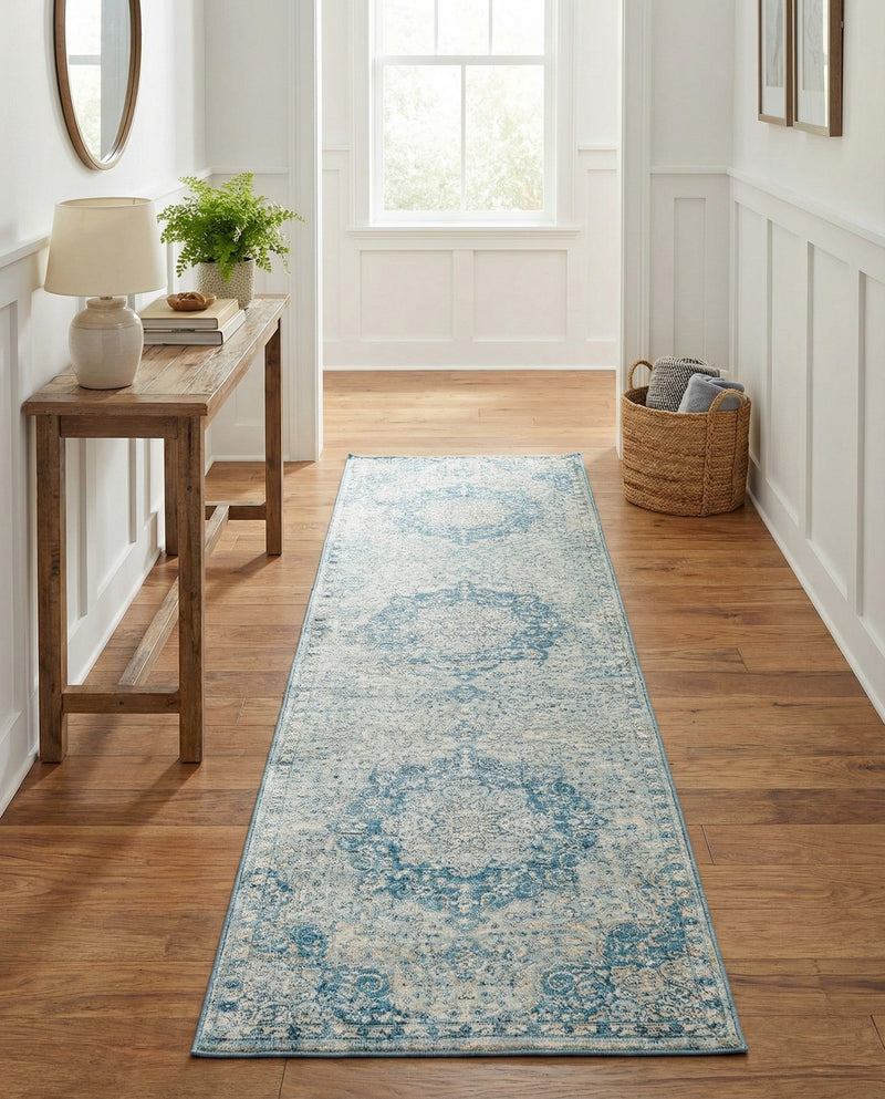 Coastal Haven Collection Area Rug - Seabreeze (Navy Blue) Runner Navy Blue  lifestyle 54