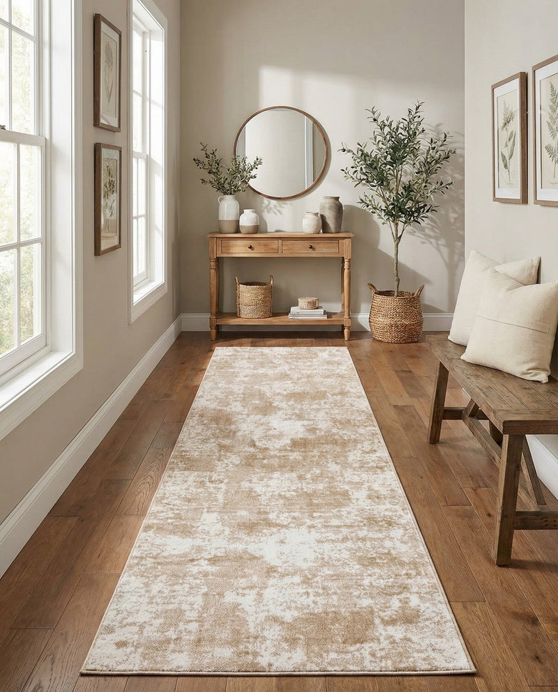 Luminara Sands Collection Area Rug - Elysium (Sand) Runner Sand  lifestyle 69