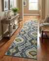 Urban Terrace Collection Area Rug -  Vista Runner Blue  lifestyle 84