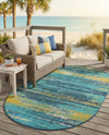 Seaside Haven Rugs Collection Area Rug -  Sandbar Oval Multi.Blue  lifestyle 25