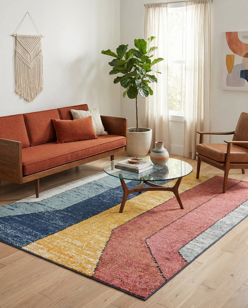 Marrakech Mosaic Collection Area Rug -  Agadir Rectangle Multi  lifestyle 7
