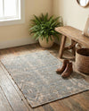 Savannah Threads Collection Area Rug -  Kalahari Rectangle Antique Blue  lifestyle 3