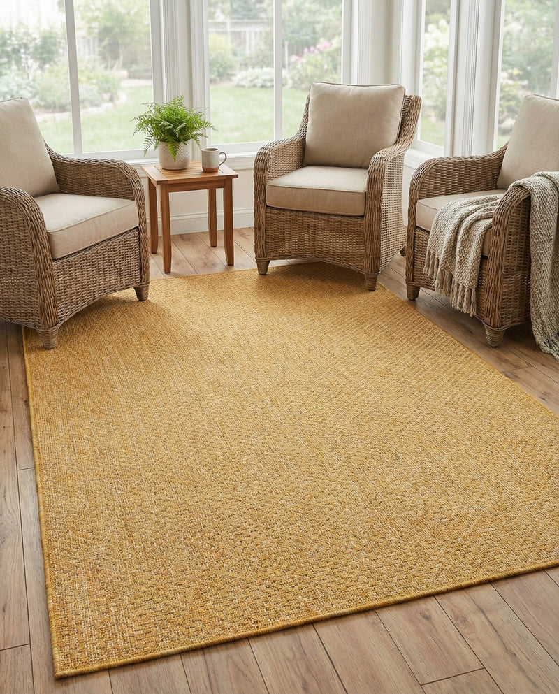 Seaside Serenity Collection Area Rug - Veranda (Corn Harvest Yellow) Rectangle Corn Harvest Yellow  lifestyle 29