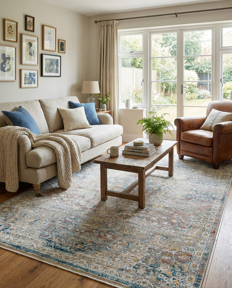 Coastal Haven Collection Area Rug - Seabreeze (Multi) Rectangle Multi  lifestyle 6