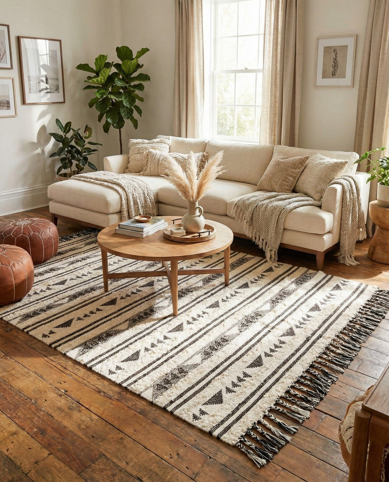 Sonoran Collection Area Rug - Montezuma Rectangle Charcoal  lifestyle 43