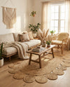 Woven Seaside Jute Collection Area Rug - Sienna Oval Natural  lifestyle 45