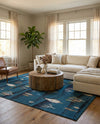 Coastal Haven Collection Area Rug -  Surfside Rectangle Blue  lifestyle 37