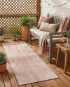 Desert Nomad Terrace Collection Area Rug - Sahara (Pink) Runner Pink  lifestyle 45