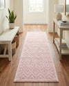 Garden Lattice Charm Collection Area Rug - Arbor (Pink) Runner Pink  lifestyle 38