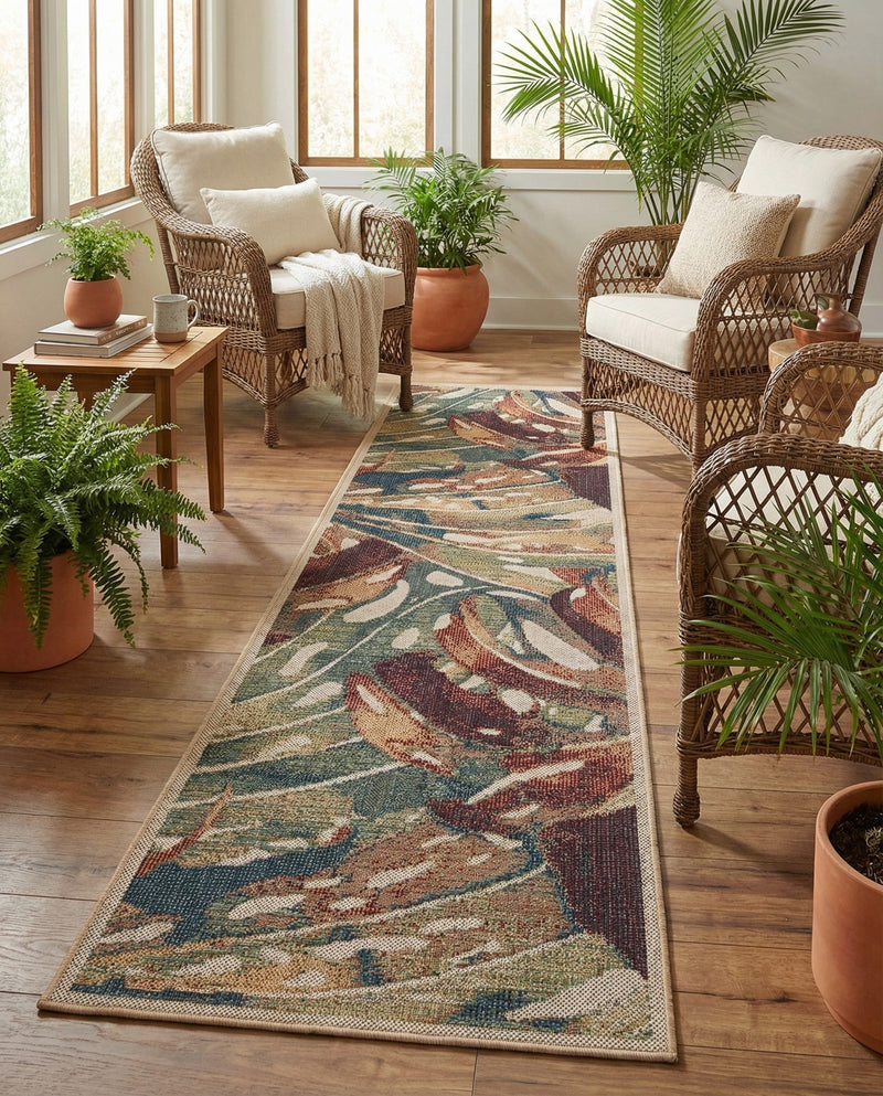 Coastal Terrace Collection Area Rug -  Wavecrest Runner Multi  lifestyle 49