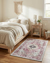 Laguna Sands Collection Area Rug -  Newport Rectangle Light Coral Pink  lifestyle 31