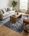 Bazaar Chic Collection Area Rug -  Asilah Square Gray and Blue  lifestyle 53