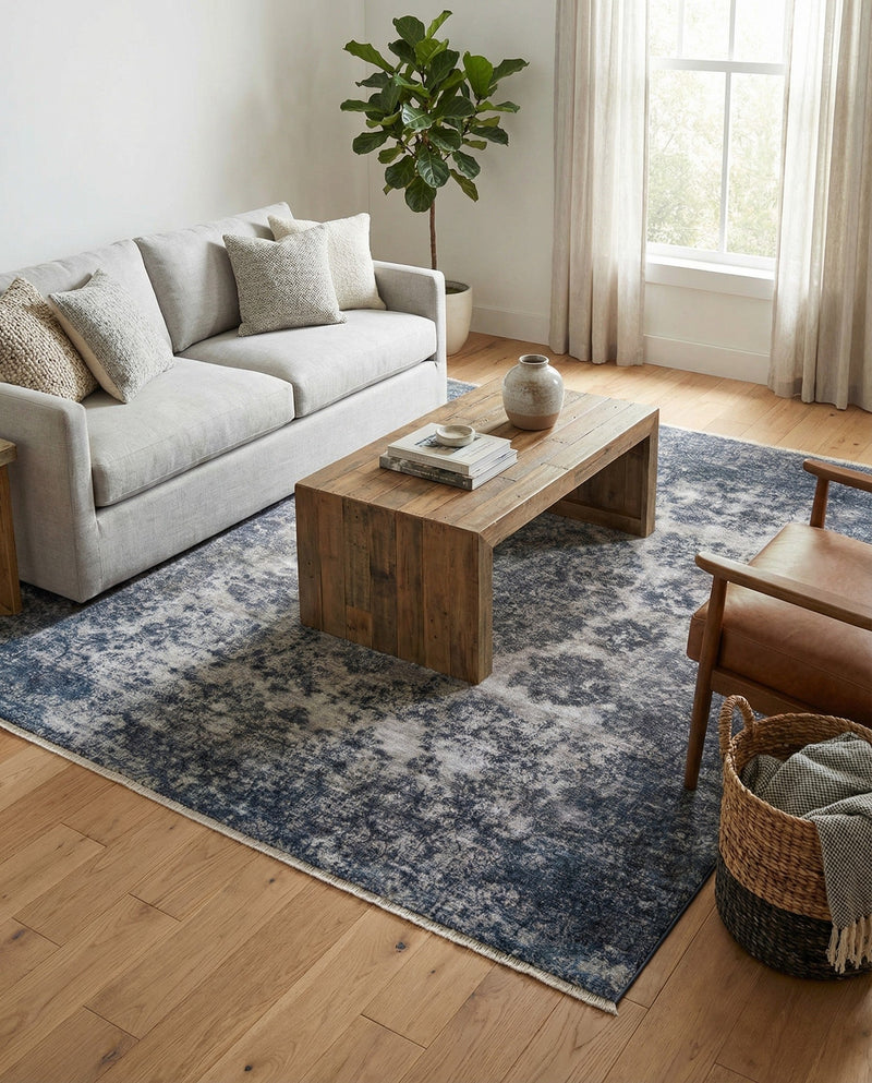 Bazaar Chic Collection Area Rug -  Asilah Square Gray and Blue  lifestyle 53