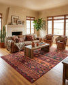 Geneva Terrace Collection Area Rug - Montreux Rectangle Rust Red  lifestyle 53