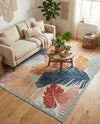 Seaside Blooms Collection Area Rug -  Tranquil Rectangle Multi  lifestyle 33