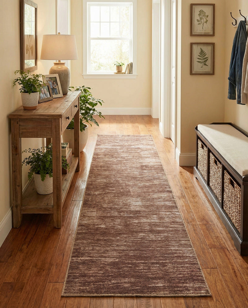 Sahara Essence Collection Area Rug - Oasis (Brown) Runner Brown  lifestyle 41