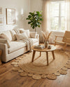 Woven Seaside Jute Collection Area Rug - Sienna Oval Natural  lifestyle 13