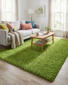 Plush Oasis Collection Area Rug - Serenity (Grass Green) Rectangle Grass Green  lifestyle 4